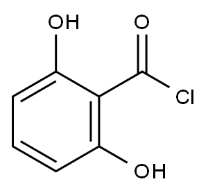 Benzoyl chloride, 2,6-dihydroxy- (9CI) 구조식 이미지