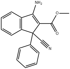 METHYL 3-AMINO-1-CYANO-1-PHENYL-1H-INDENE-2-CARBOXYLATE 구조식 이미지