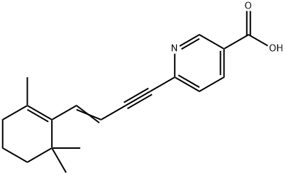 6-(4-(2,6,6-Trimethyl-1-cyclohexen-1-yl)-3-buten-1-ynyl)-3-pyridinecar boxylic acid Structure