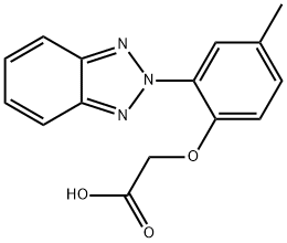 [2-(2H-1,2,3-benzotriazol-2-yl)-4-methylphenoxy]acetic acid Structure
