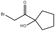 Ethanone, 2-bromo-1-(1-hydroxycyclopentyl)- (9CI) Structure