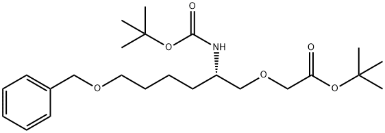 (S)-tert-butyl 2-(6-(benzyloxy)-2-(tert-butoxycarbonylaMino)hexyloxy)acetate Structure