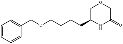 tert-butyl 3-(4-(benzyloxy)butyl)-5-oxoMorpholine-4-carboxylate 구조식 이미지