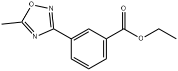 에틸3-(5-메틸-1,2,4-옥사디아졸-3-일)벤조에이트 구조식 이미지