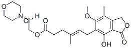 2-morpholin-4-ylethyl (E)-6-(4-hydroxy-6-methoxy-7-methyl-3-oxo-1H-isobenzofuran-5-yl)-4-methyl-hex-4-enoate hydrochloride Structure