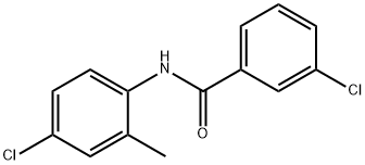 3-클로로-N-(4-클로로-2-메틸페닐)벤자미드 구조식 이미지
