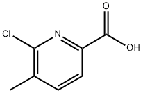 6-Chloro-5-Methylpyridine-2-carboxylic acid 구조식 이미지