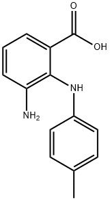3-아미노-2-(4-메틸페닐아미노)벤조산 구조식 이미지