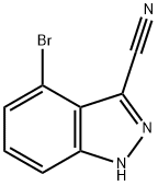 4-broMo-1H-indazole-3-carbonitrile Structure