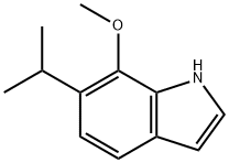 1H-인돌,7-메톡시-6-(1-메틸에틸)- 구조식 이미지