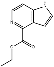 1H-Pyrrolo[3,2-c]pyridine-4-carboxylic acid, ethyl ester 구조식 이미지