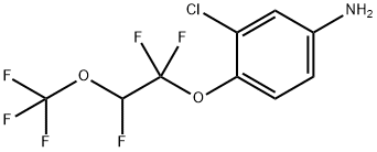 3-Chloro-4-[1,1,2-trifluoro-2-(trifluoromethoxy)ethoxy]benzenamine 구조식 이미지