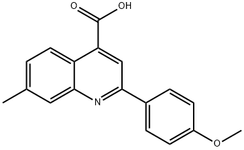 2-(4-METHOXYPHENYL)-7-METHYLQUINOLINE-4-CARBOXYLIC ACID 구조식 이미지