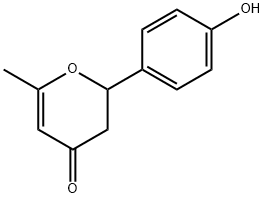 2-(4-Hydroxyphenyl)-6-methyl-2,3-dihydro-4H-pyran-4-one Structure