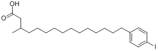 15-(4-iodophenyl)-3-methylpentadecanoic acid Structure