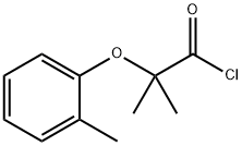 2-methyl-2-(2-methylphenoxy)propanoyl chloride 구조식 이미지