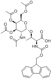 FMOC-THR(GALNAC(AC)3-ALPHA-D)-OH 구조식 이미지