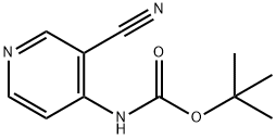 카르밤산,(3-시아노-4-피리디닐)-,1,1-디메틸에틸에스테르(9CI) 구조식 이미지