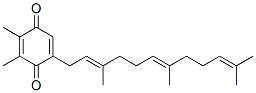 2,3-Dimethyl-5-[(2E,6E)-3,7,11-trimethyl-2,6,10-dodecatrienyl]-2,5-cyclohexadiene-1,4-dione Structure