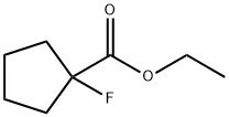 Cyclopentanecarboxylic acid, 1-fluoro-, ethyl ester (9CI) Structure