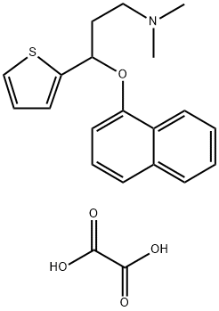 S-(+)-N,N-DIMETHYL-3-(1-NAPHTHLENYLOXY)-3-(2-THIENYL)-PROPANAMINE 구조식 이미지