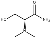 Propanamide, 2-(dimethylamino)-3-hydroxy-, (R)- (9CI) Structure