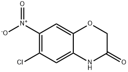 6-CHLORO-7-NITRO-2H-1,4-BENZOXAZIN-3(4H)-ONE 구조식 이미지
