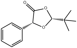 1,3-Dioxolan-4-one, 2-(1,1-dimethylethyl)-5-phenyl-, (2R,5R)- Structure
