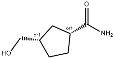 사이클로펜탄카복사미드,3-(하이드록시메틸)-,cis-(9CI) 구조식 이미지