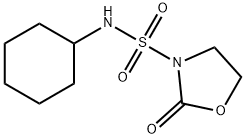 N-시클로헥실-2-옥수옥사졸리딘-3-술포나미드 구조식 이미지