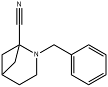 2-(Phenylmethyl)-2-azabicyclo-[3.1.1]heptane-1-carbonitrile 구조식 이미지