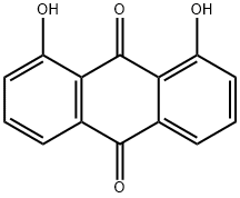 1,8-Dihydroxyanthraquinone Structure