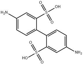 2,2'-Benzidinedisulfonic acid 구조식 이미지
