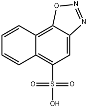 naphth[2,1-d]-1,2,3-oxadiazole-5-sulphonic acid  Structure
