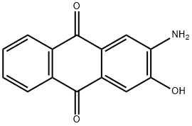 2-AMINO-3-HYDROXYANTHRAQUINONE Structure