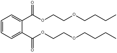 1,2-벤젠다이카복실산 비스(2-뷰톡시에틸)에스터 구조식 이미지