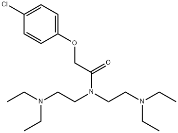 2-(p-클로로페녹시)-N,N-비스[2-(디에틸아미노)에틸]아세트아미드 구조식 이미지
