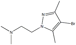 N-[2-(4-bromo-3,5-dimethyl-1H-pyrazol-1-yl)ethyl]-N,N-dimethylamine 구조식 이미지