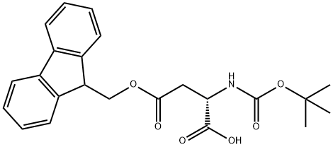 BOC-ASP(OFM)-OH Structure