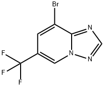 8-BroMo-6-트리플루오로메틸[1,2,4]-트리아졸로[1,5-a]피리딘 구조식 이미지