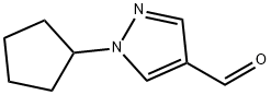 1-Cyclopentyl-1H-pyrazole-4-carbaldehyde Structure