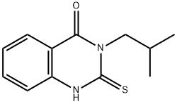 2,3-Dihydro-3-(2-methylprop-1-yl)-2-thioxoquinazolin-4(1H)-one, 3-Isobutyl-4-oxo-1,2,3,4-tetrahydro-2-thioxoquinazoline Structure