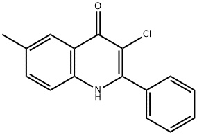 4(1H)-Quinolinone,  3-chloro-6-methyl-2-phenyl- 구조식 이미지