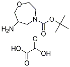 tert-Butyl 6-amino-1,4-oxazepane-4-carboxylate oxalate Structure