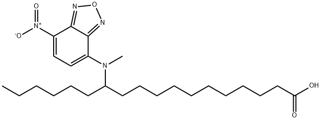 12-N-methyl-7-nitrobenzo-2-oxa-1,3-diazolamino stearate Structure