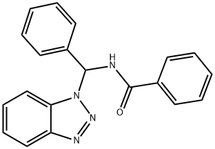 N-(1 H-BENZOTRIAZOL-1-YLPHENYLMETHYL)BENZAMIDE 구조식 이미지