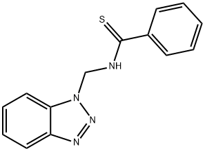 Benzenecarbothioamide, N-(1H-benzotriazol-1-ylmethyl)- Structure