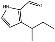 1H-Pyrrole-2-carboxaldehyde, 3-(1-methylpropyl)- (9CI) 구조식 이미지