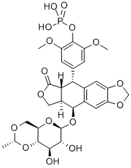 Etoposide phosphate 구조식 이미지