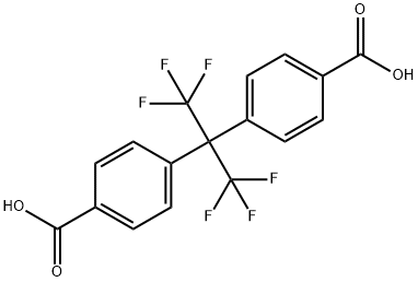 2,2-BIS(4-CARBOXYPHENYL)HEXAFLUOROPROPANE 구조식 이미지